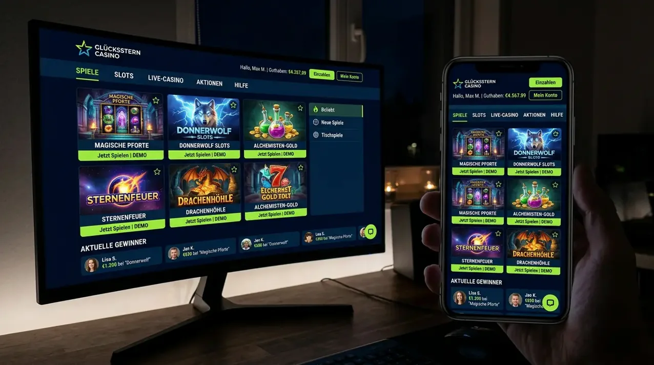 Nahtloses Spielvergnügen auf allen mobilen Endgeräten · Slotsgem